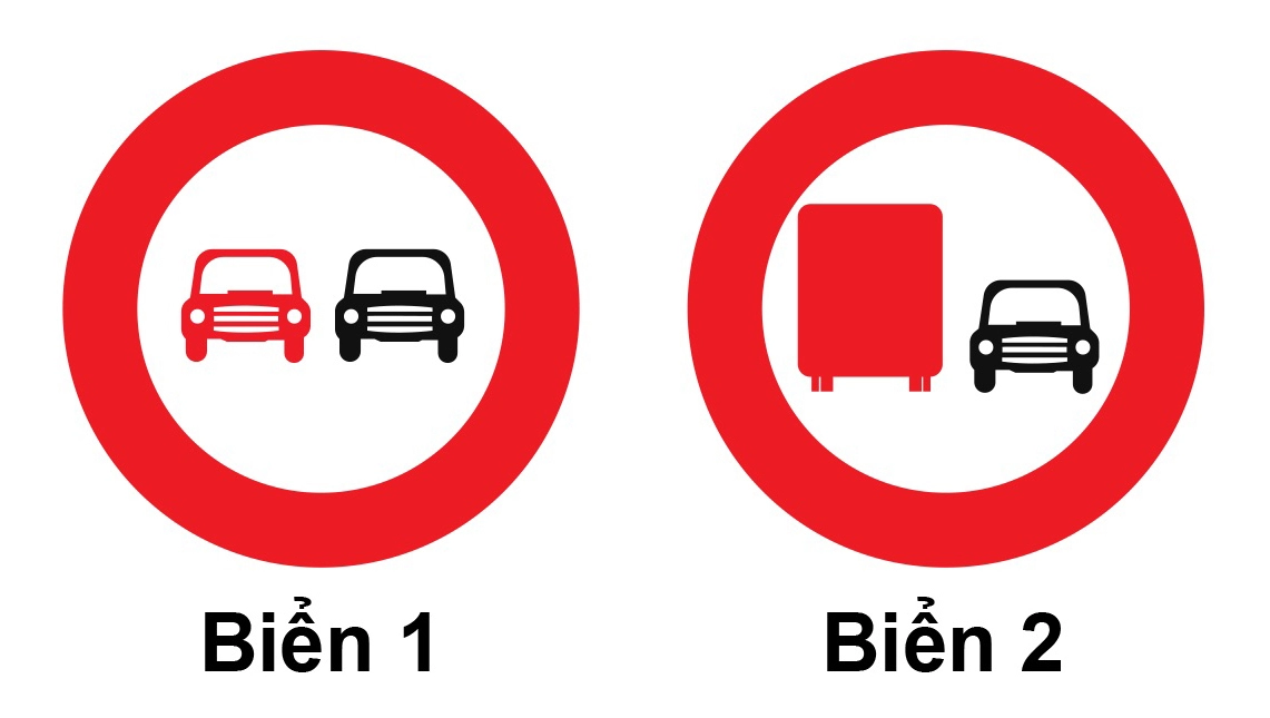Biển nào cấm xe tải vượt?