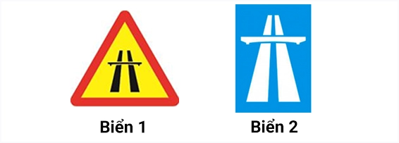 Trong các biển báo dưới đây biển nào chỉ dẫn bắt đầu đường cao tốc?