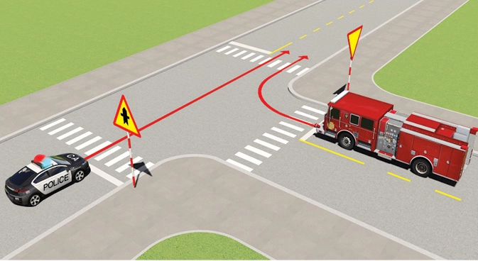 Xe nào được quyền đi trước trong trường hợp này?