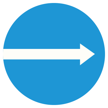 R.301b - Hướng đi phải theo