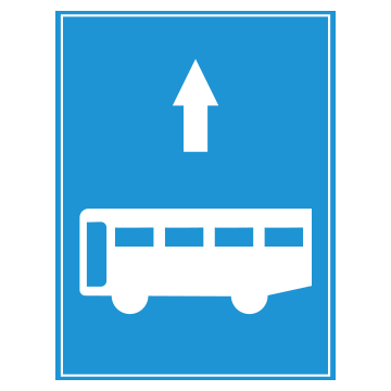 R.412a - Làn đường dành cho xe ôtô khách