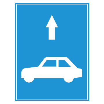 R.412b - Làn đường dành cho xe ôtô con