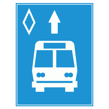 R.412e - Làn đường dành cho xe buýt